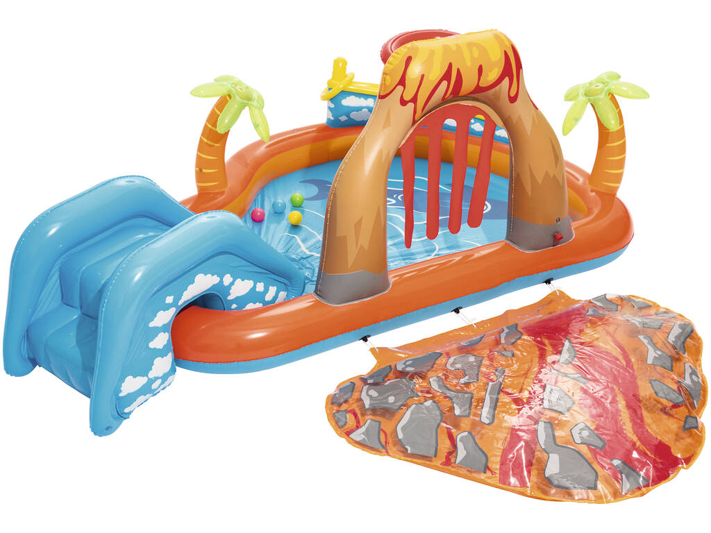 Piscine Ile Volcan 265 x 265 x 104 cm Bestway 53069 