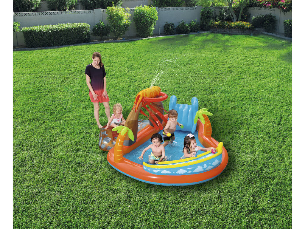 Piscine Ile Volcan 265 x 265 x 104 cm Bestway 53069 