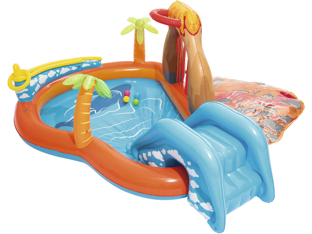 Piscine Ile Volcan 265 x 265 x 104 cm Bestway 53069 