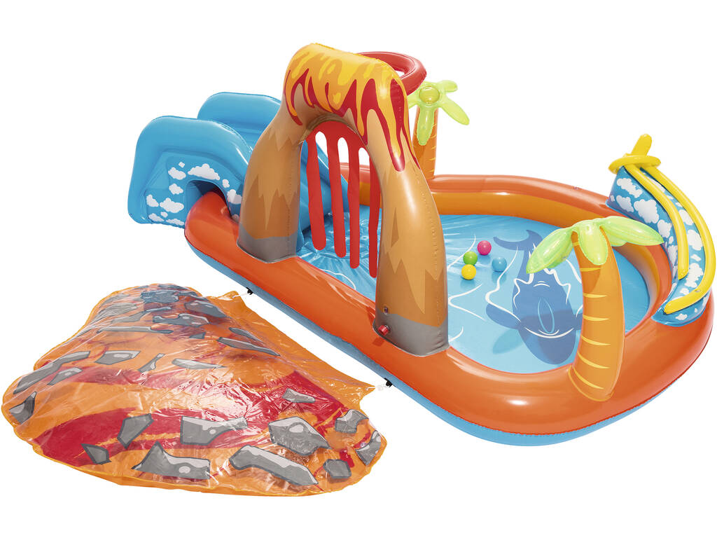 Piscine Ile Volcan 265 x 265 x 104 cm Bestway 53069 