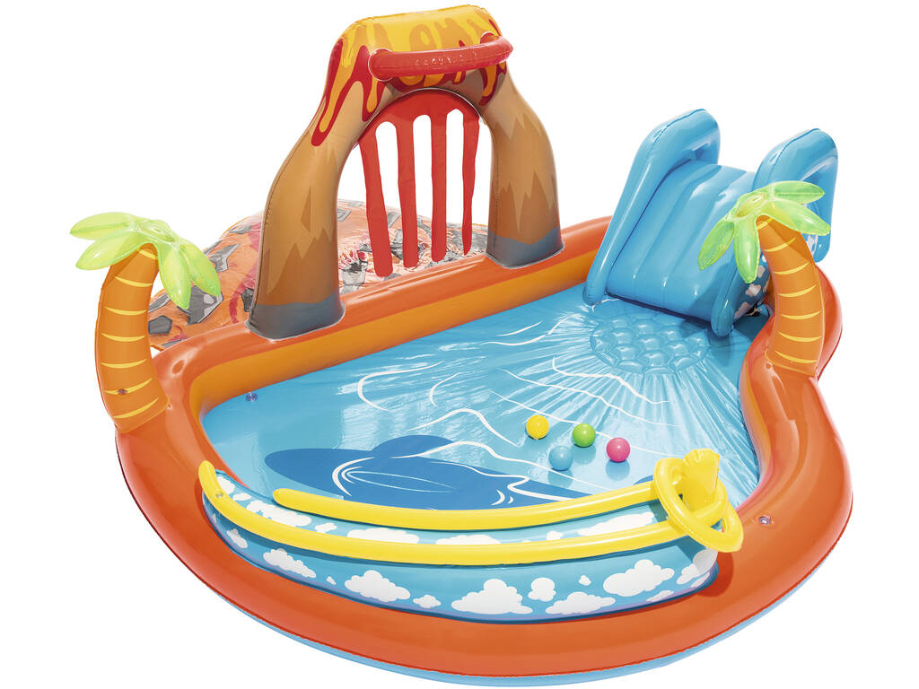 Piscine Ile Volcan 265 x 265 x 104 cm Bestway 53069 