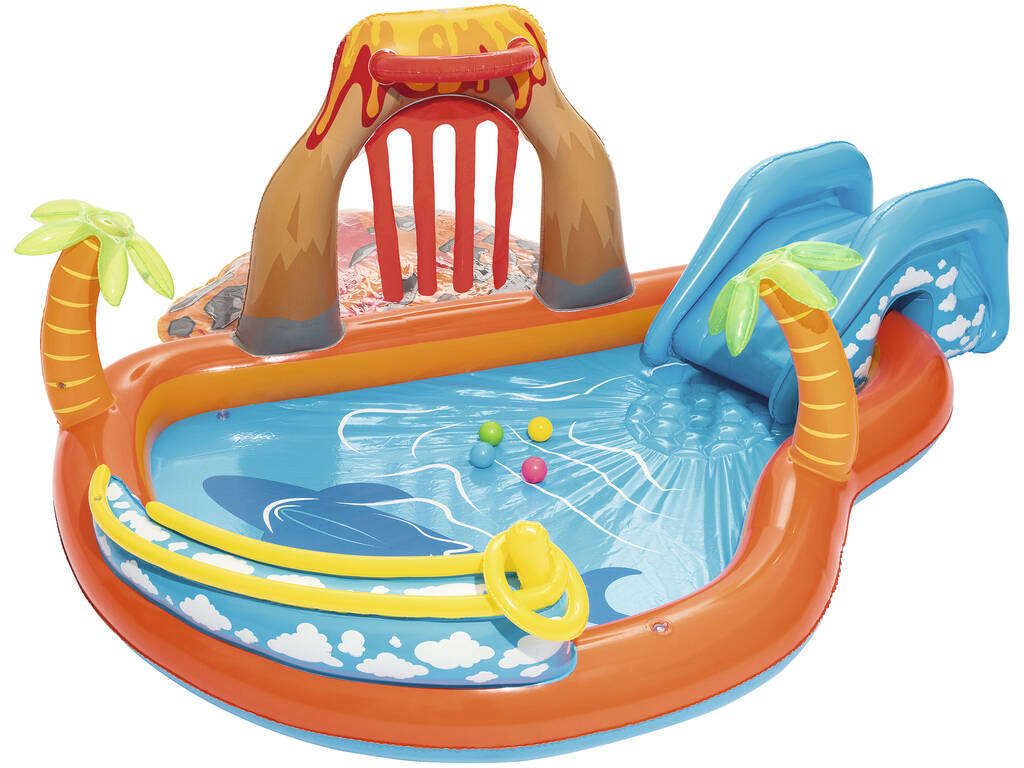 Piscine Ile Volcan 265 x 265 x 104 cm Bestway 53069 