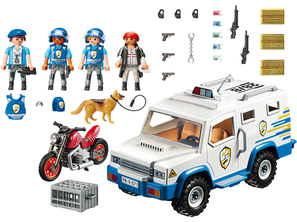 Playmobil Fourgon Blindé avec Convoyeurs de Fonds 9371