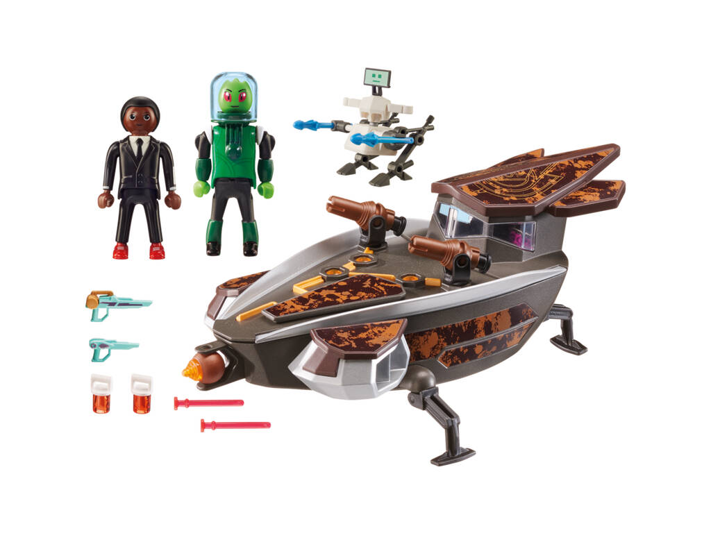 Playmobil Super 4 Veicolo Spaziale con Agente Gene 9408