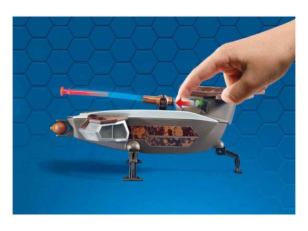 Playmobil Super 4 Veicolo Spaziale con Agente Gene 9408