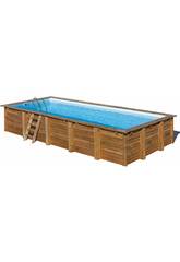 Piscina Retangular Madeira Mint 1000x400x146 Cm. Gre 788032