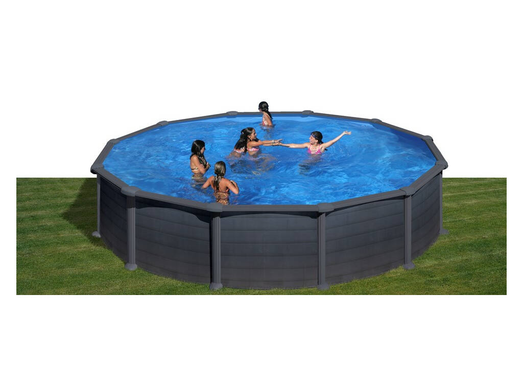 Piscina Grafite Rotonda 550x132 cm. Granada Gre KITPR558GF