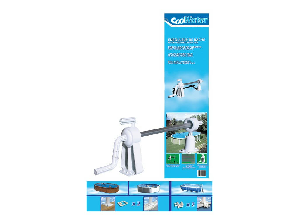 Enrollador de Cubiertas para Piscinas Elevadas Gre 40135