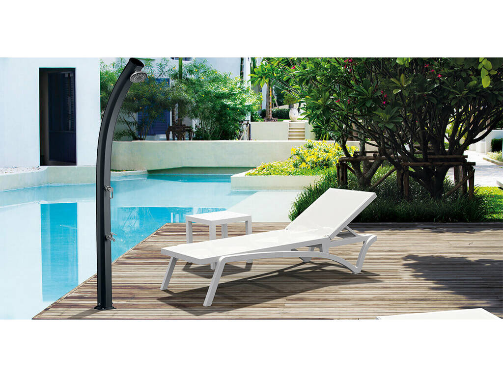 Doccia Solare Alluminio Jolly Viola con Lavapiedi Poolstar DS-A522VO