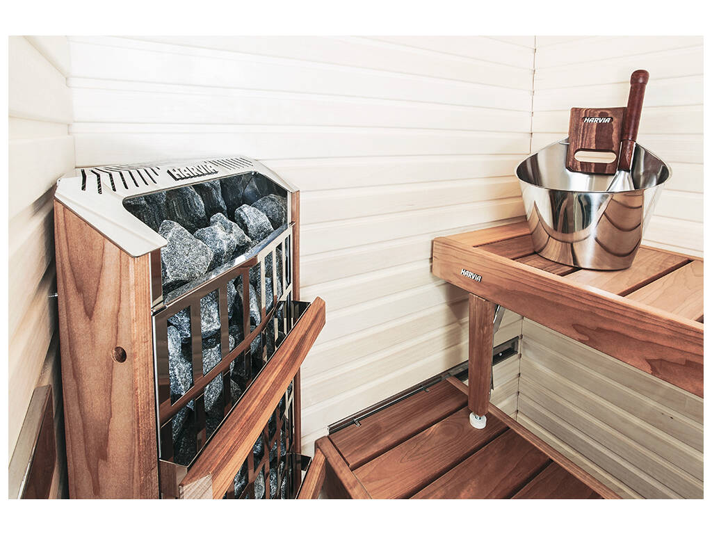 Kit Sauna: Secchiello, Cucchiaio, Igrometro e Termometro