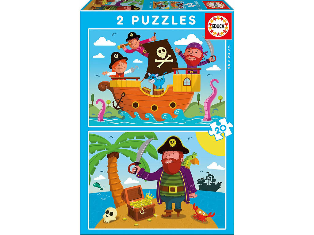 Puzzle 2X20 Pirates Educa 17149