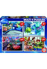 Puzzle Multi 4 50-80-100-150 Disney Pixar Educa 15615