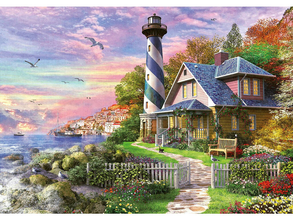 Puzzle 1000 Phare dans Rock Bay Educa 17740