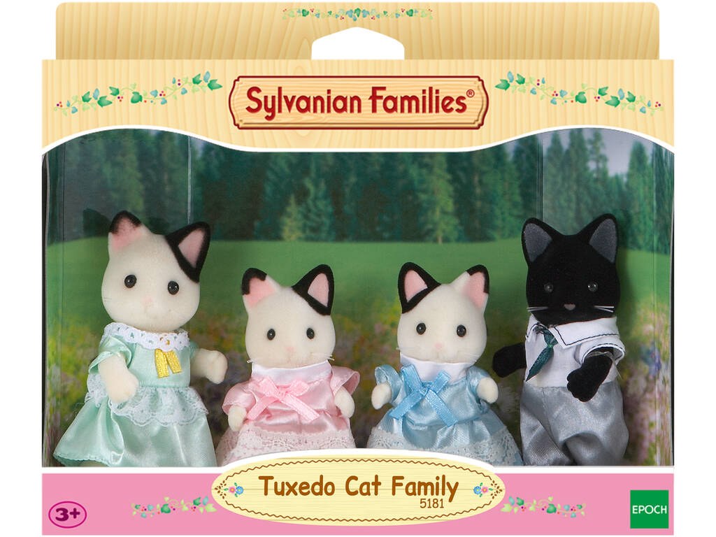 Sylvanian Families Famille Chat Bicolore Epoch d'enfance 5181