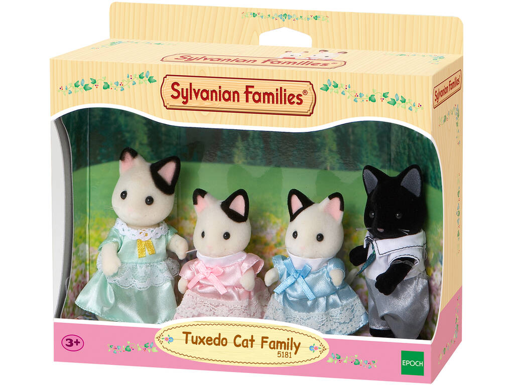 Sylvanian Families Famille Chat Bicolore Epoch d'enfance 5181