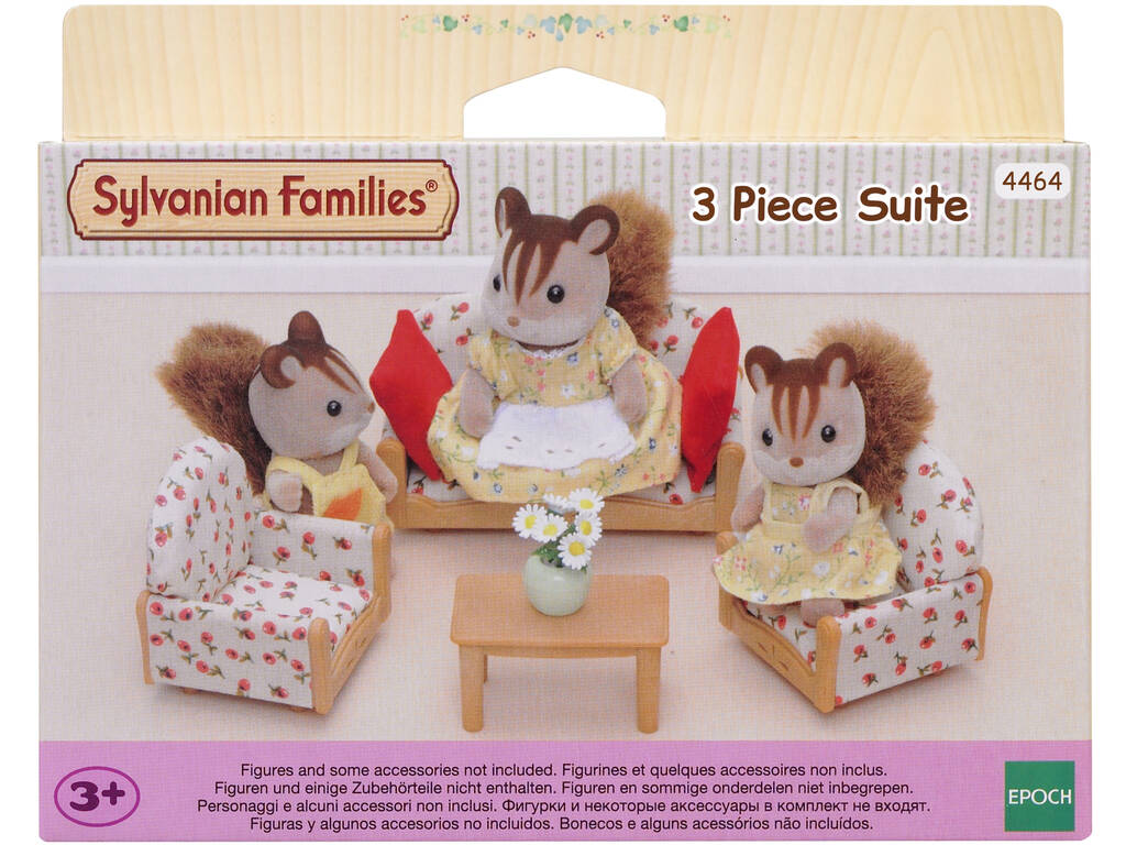 Sylvanian Families Canapé/2 Fauteuils/Table Basse Epoch d'Enfance 4464