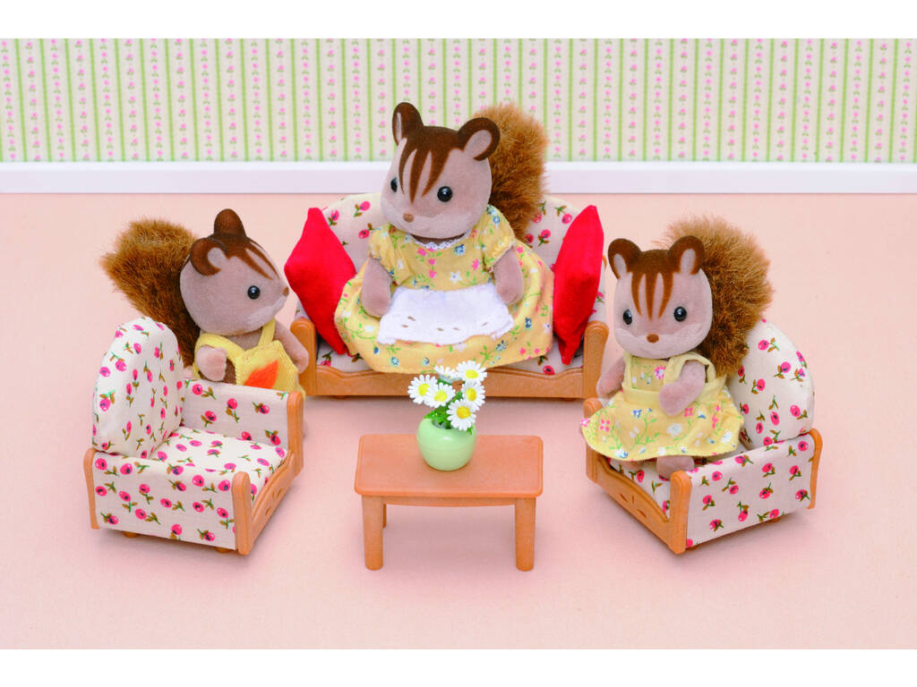 Sylvanian Families Canapé/2 Fauteuils/Table Basse Epoch d'Enfance 4464