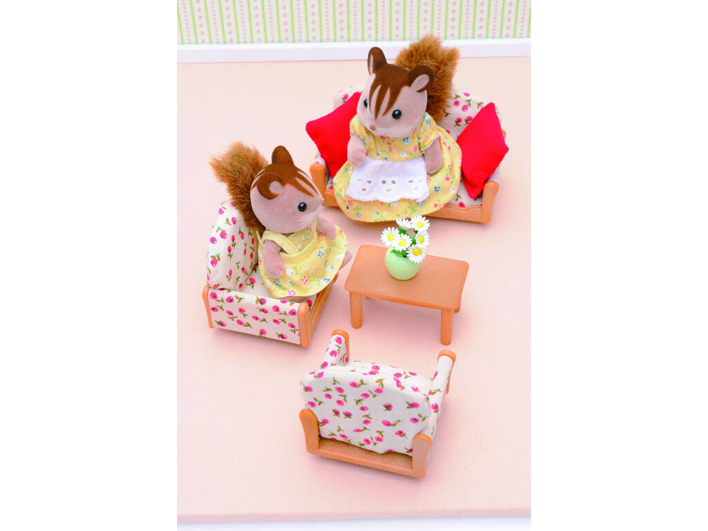 Sylvanian Families Canapé/2 Fauteuils/Table Basse Epoch d'Enfance 4464