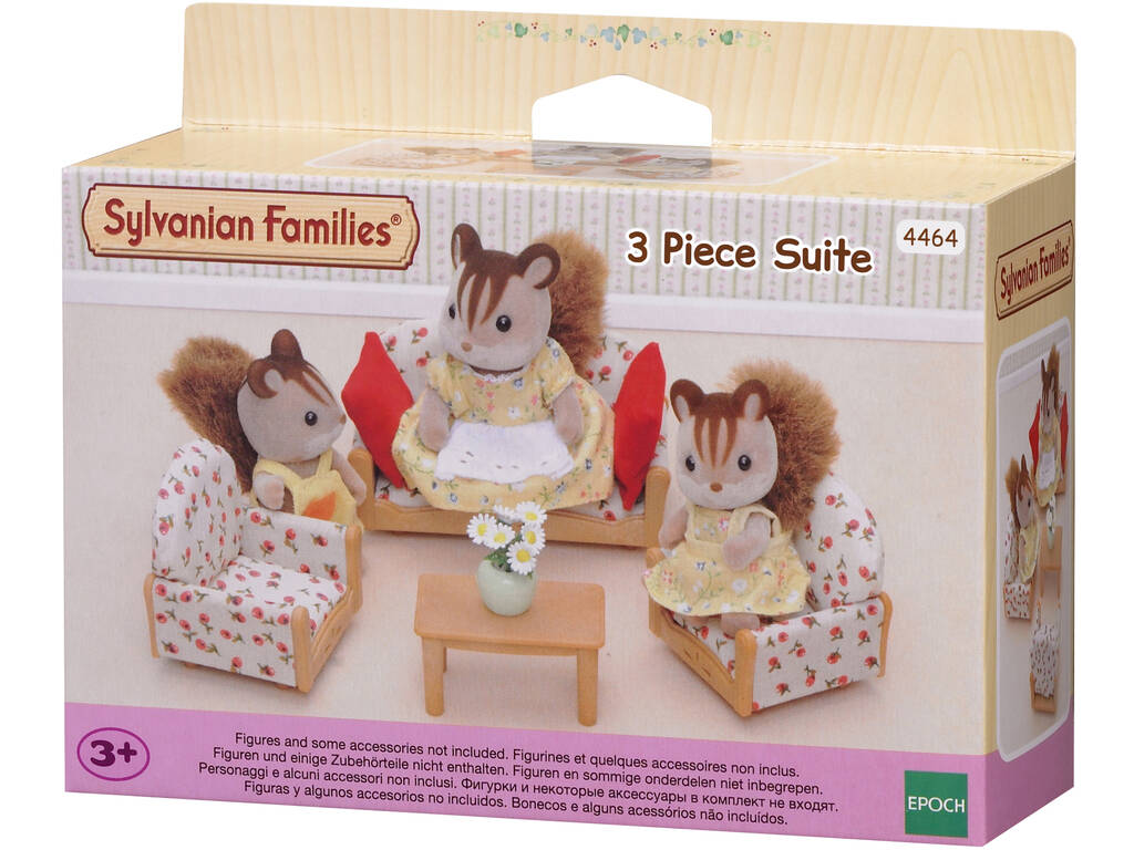 Sylvanian Families Canapé/2 Fauteuils/Table Basse Epoch d'Enfance 4464