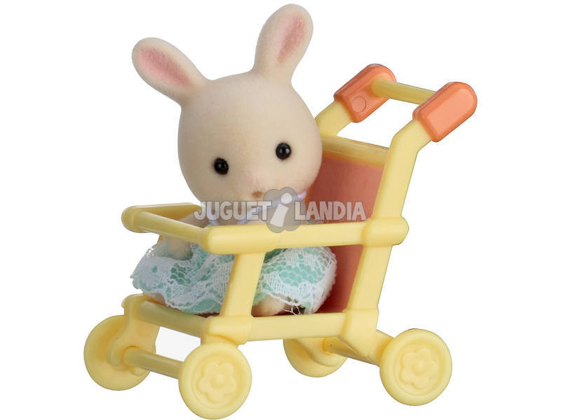 Famílias Sylvanian Baby Carry Coelho em Epoch Stroller To Imagine 5200
