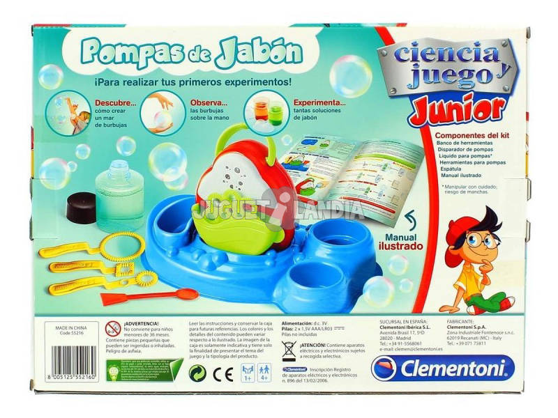 Laboratório de Bolas de Sabão Clementoni 55216