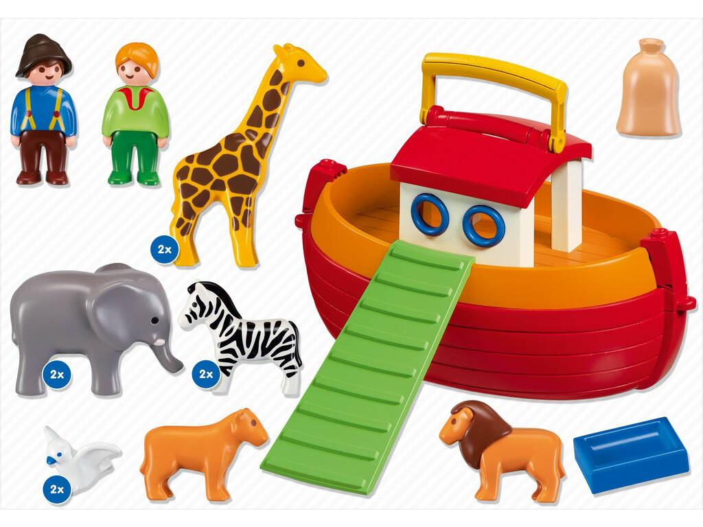 Playmobil 1.2.3 - Arca di Noé portatile