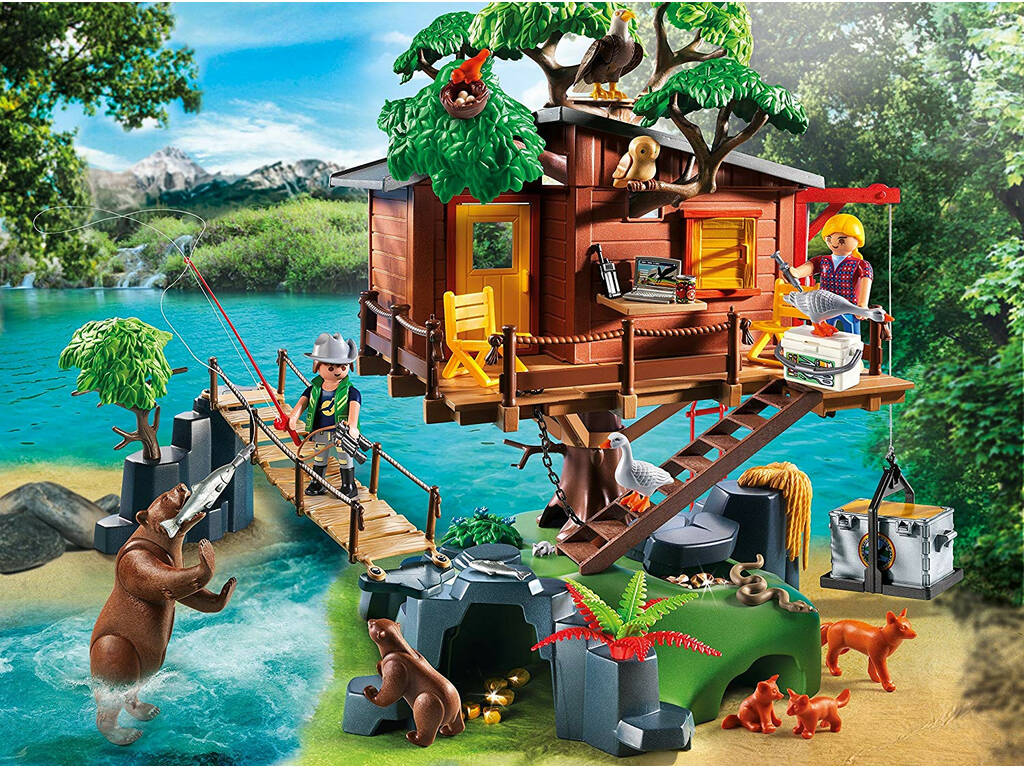 Playmobil Casa sull'Albero con Ponte Sospeso 