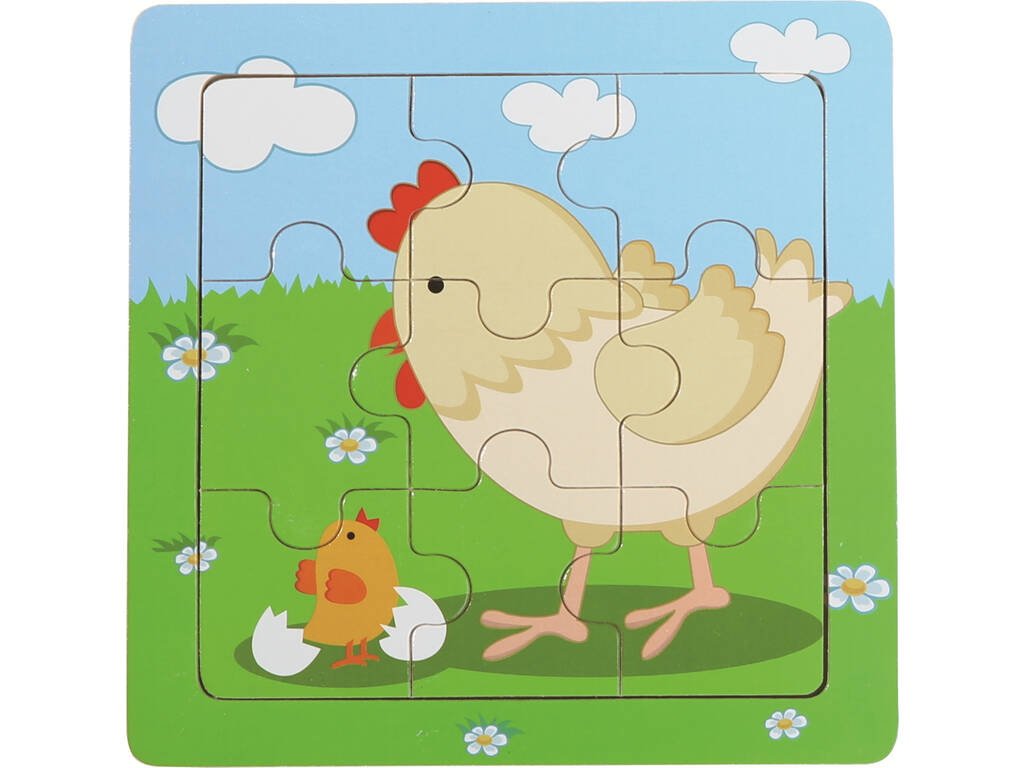 Puzzle de Madeira Galinha 