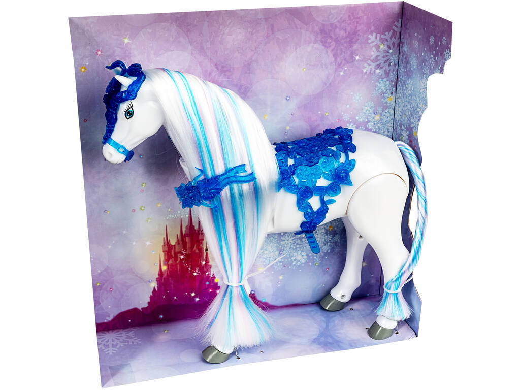 Cavalo Azul Mágico com Sons 