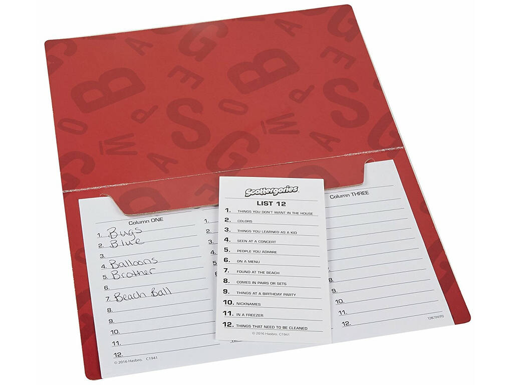 Scattergories Giochi da Tavolo Hasbro C1941