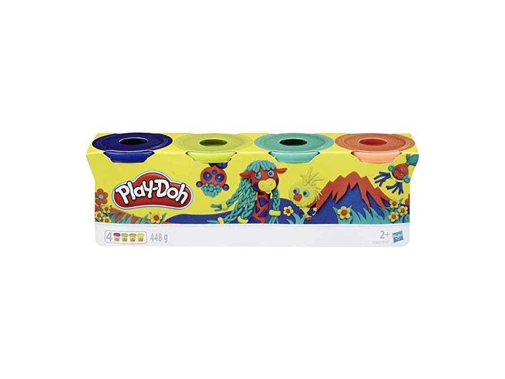 Playdoh Pack 4 Pots Hasbro B5517 
