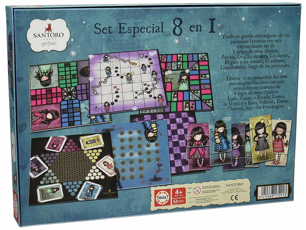 Gorjuss Set Especial 8 em 1 Educa 17291