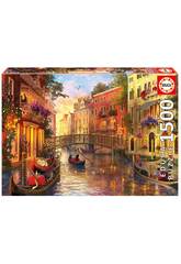 Puzzle 1500 Tramonto a Venezia