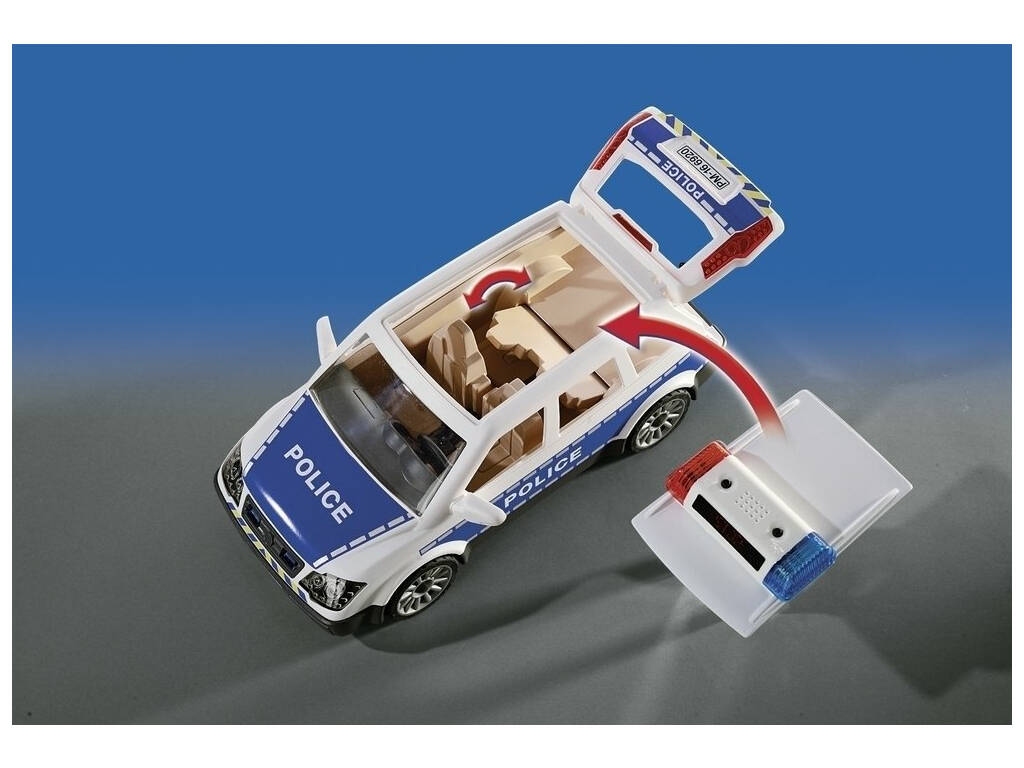 Playmobil Voiture de Policiers avec Gyrophare et Sirène 6920