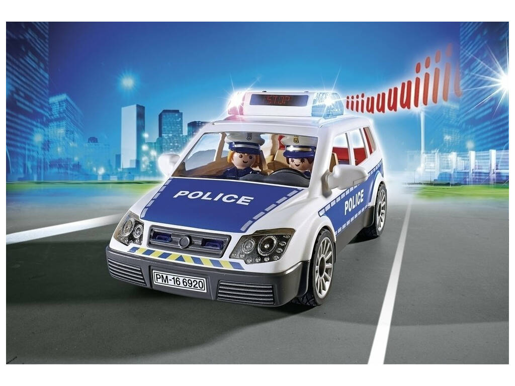 Playmobil Voiture de Policiers avec Gyrophare et Sirène 6920