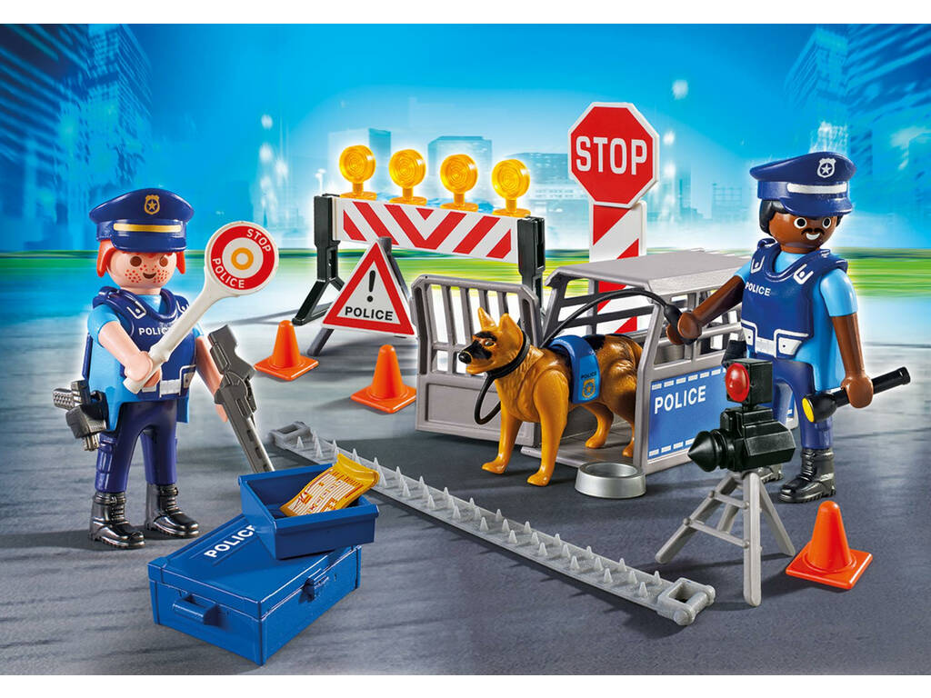 Playmobil Posto di Blocco della Polizia 6924