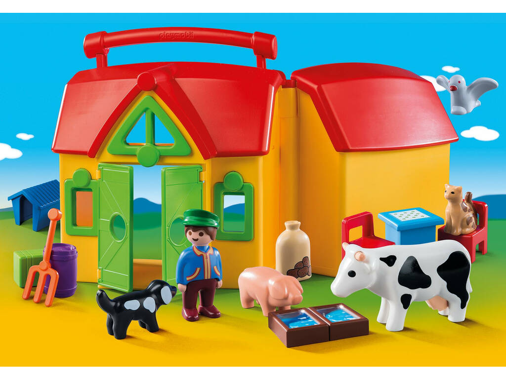 Playmobil Fattoria Portatile Apri e Gioca