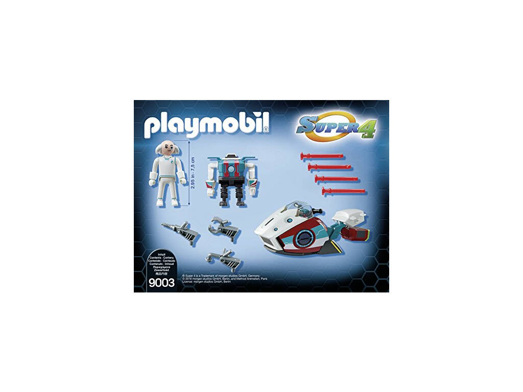 Playmobil Skyjet Con Dottor X E Robot 9003