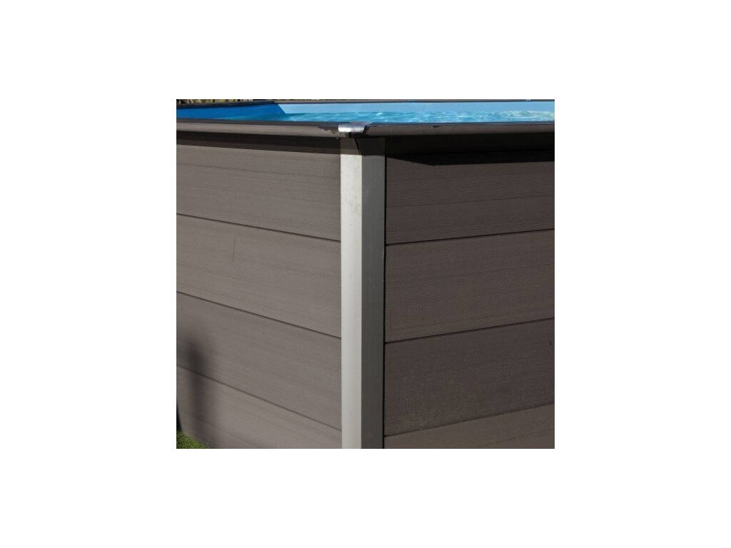 Piscina in legno composite 410x124 cm. Gre KPCO41