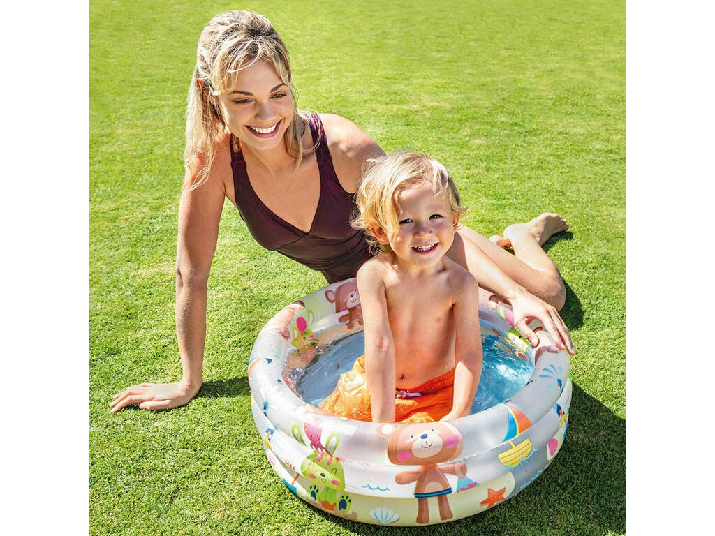 Piscine Gonflable 3 Boudins Dinosaure 61 x 22 cm Intex 57106