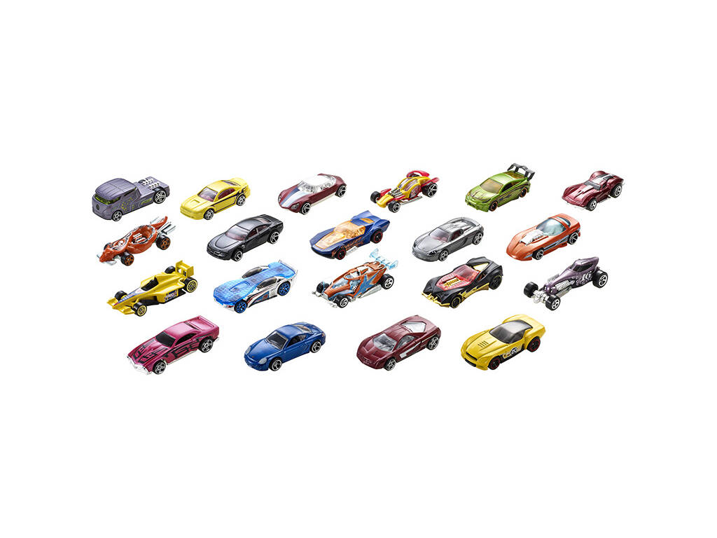 Hot Wheels Pack de 20 Véhicules Mattel H7045