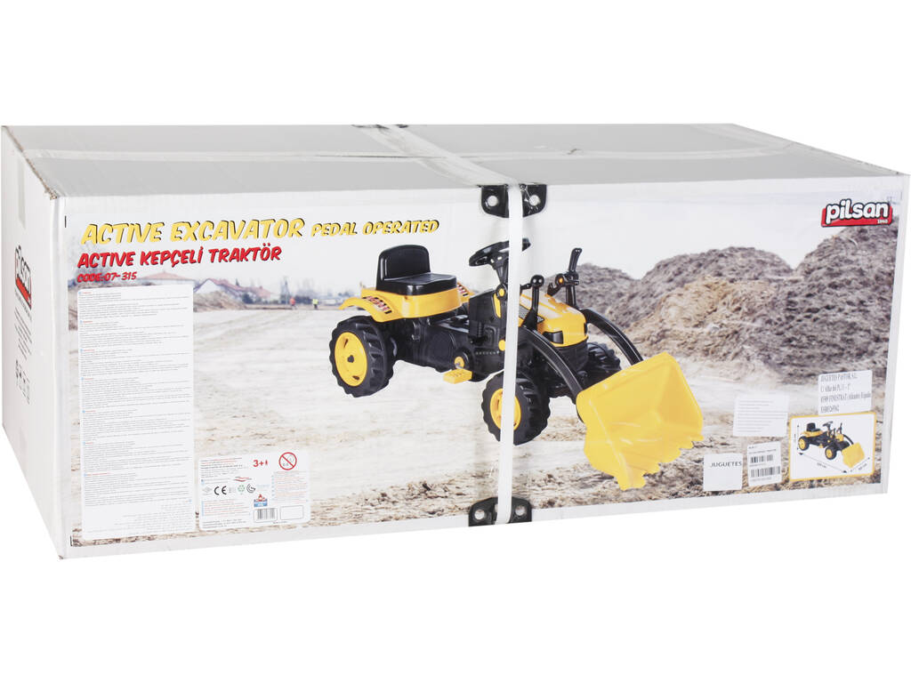 Trattore a pedali con Escavatore 51x125x51 cm