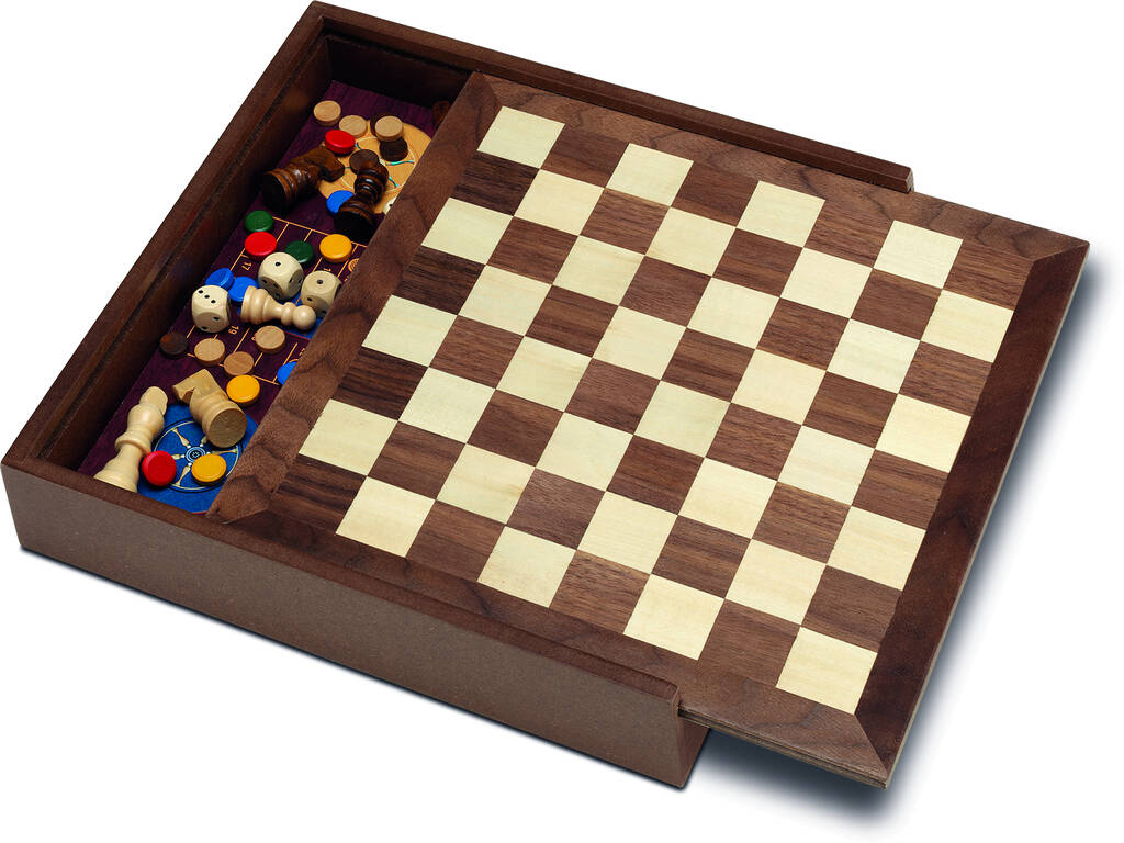 5 Jeux Bois Avec Accessoires Cayro 1615