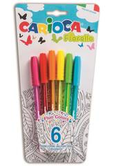 Caneta Fiorella 6 unidades Carioca 42774