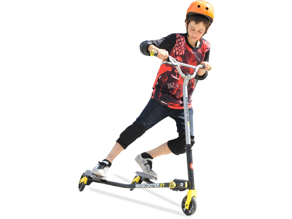 Trottinette Scooter Z7 Noir-Jaune Smart Trike 2221100 