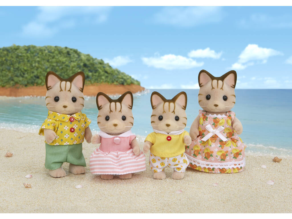 Sylvanian Families Famiglia di Gatti Striati Epoch 5180
