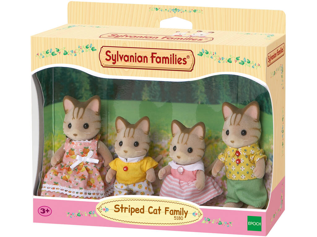 Sylvanian Families Famiglia di Gatti Striati Epoch 5180