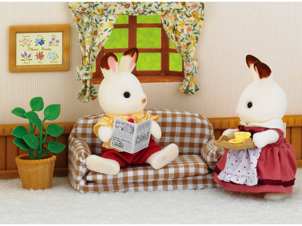 Sylvanian Families Papà Coniglio Cioccolato con Divano Epoch 5013