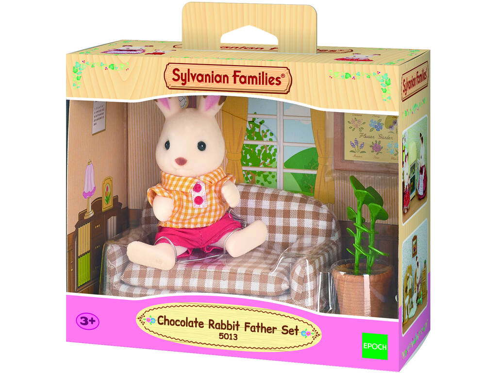 Sylvanian Families Papà Coniglio Cioccolato con Divano Epoch 5013