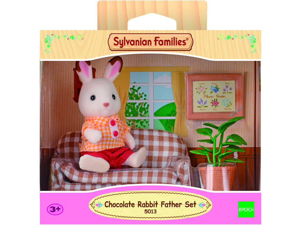 Sylvanian Families Papà Coniglio Cioccolato con Divano Epoch 5013